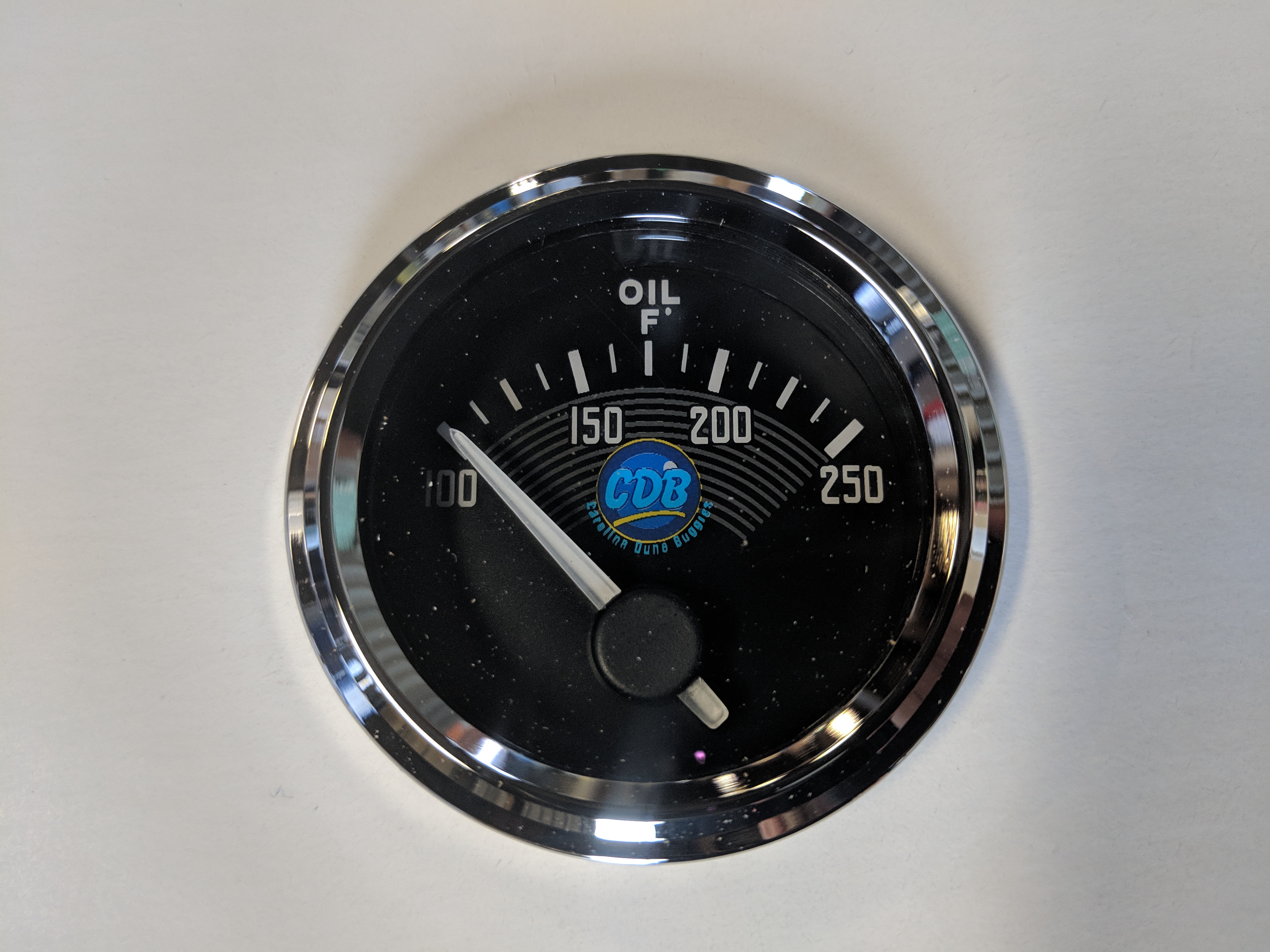 CDB 21/16" Old Style VW, Oil Temp Gauge 100250F (90° Sweep)